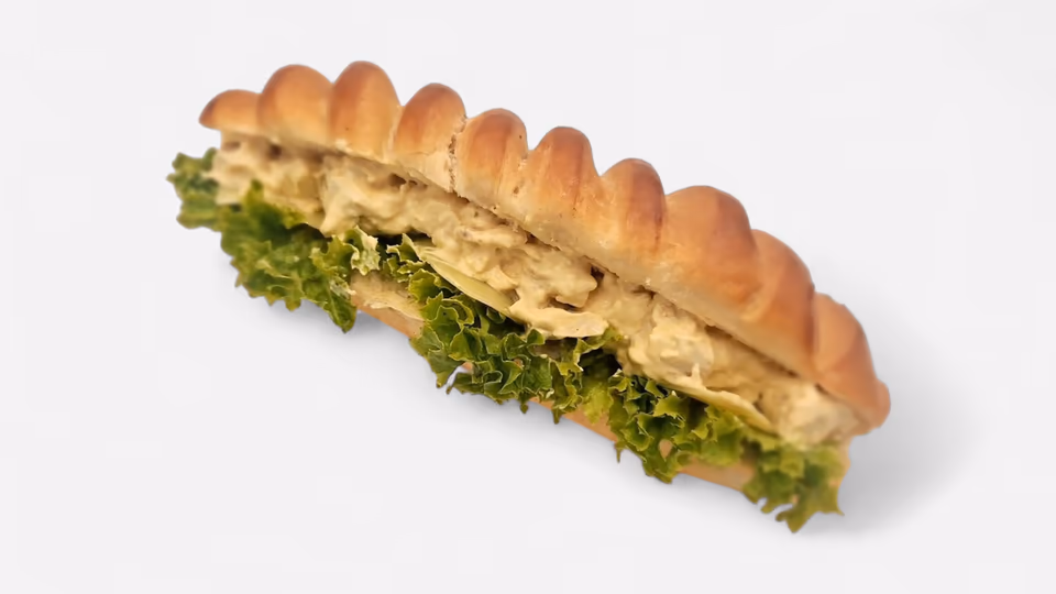 Coronation Chicken in Vienese Baguette