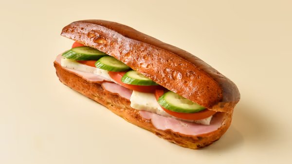 Lountza & Halloumi in Super Soft Bun