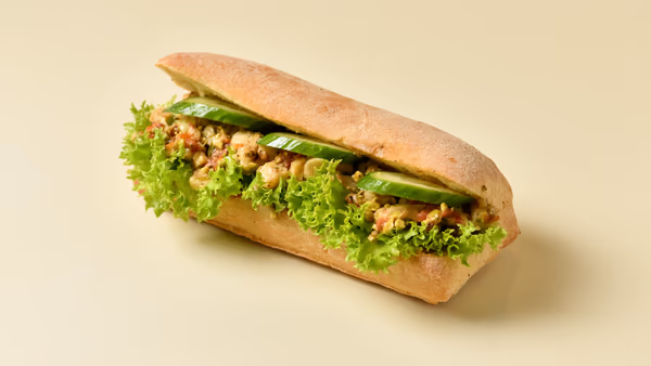 Squid in Pistachio Pesto & Sundried Tomatoes in Ciabatta